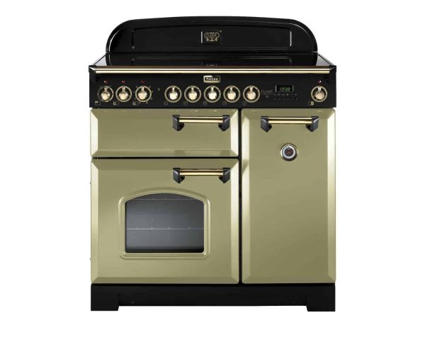 falcon_classic_deluxe_90_induktion_olive green_mässing_induktionsspis_premium_plus