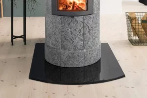 Golvplatta till täljstenskaminer från Norsk Kleber