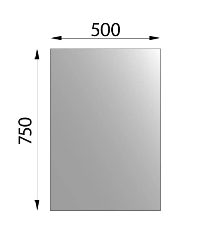 50x85 svart granit Domino