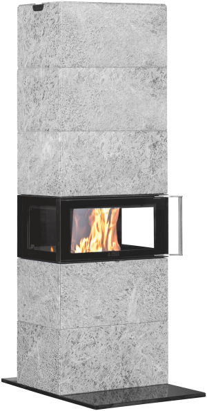 Domino 2+3 täljstenskamin från Norsk Kleber